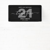Modernes Elegant zum 21. Geburtstag Banner (InSitu)