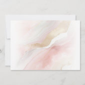 Modernes Elegant zum 21. Geburtstag Einladung (Rückseite)