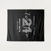 Modernes Elegant zum 21. Geburtstag Wandteppich (Vorderseite (Horizontal))