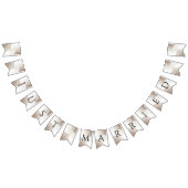 Modernes Elegante Just Married Newlyweds Wimpelkette (Alle)