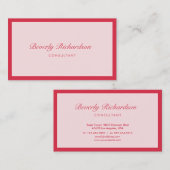 Modernes Elegante Luxe Minimalistisch Beruflich Pi Visitenkarte (Vorne/Hinten)