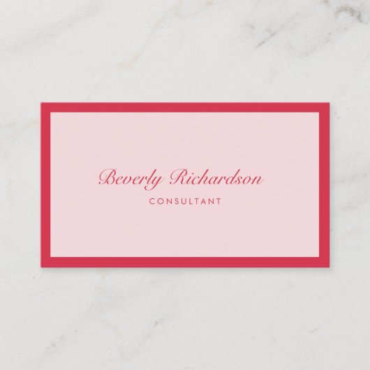 Modernes Elegante Luxe Minimalistisch Beruflich Pi Visitenkarte (Vorderseite)