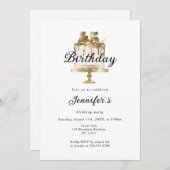 Modernes, elegantes 45. Einladung zum Geburtstag (Vorne/Hinten)
