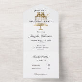 Modernes, elegantes 55. Alles in einer Einladung (Innen Boden)