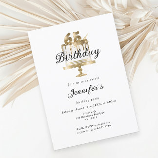 Modernes, elegantes 65. Einladung zum Geburtstag