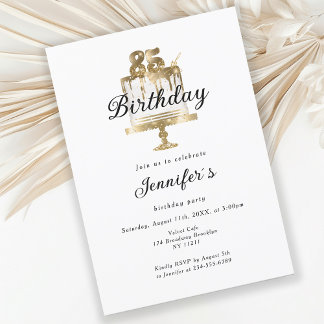 Modernes, elegantes 85. Einladung zum Geburtstag
