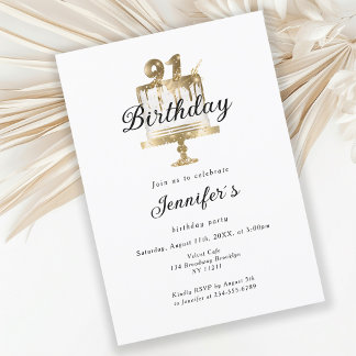 Modernes, elegantes 91. Einladung zum Geburtstag