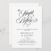 Modernes, elegantes Abendessen mit Minimalistische Einladung (Vorne/Hinten)