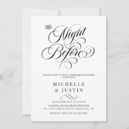 Modernes, elegantes Abendessen mit Minimalistische Einladung