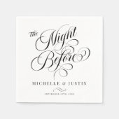 Modernes, elegantes Abendessen mit Minimalistische Serviette (Vorderseite)