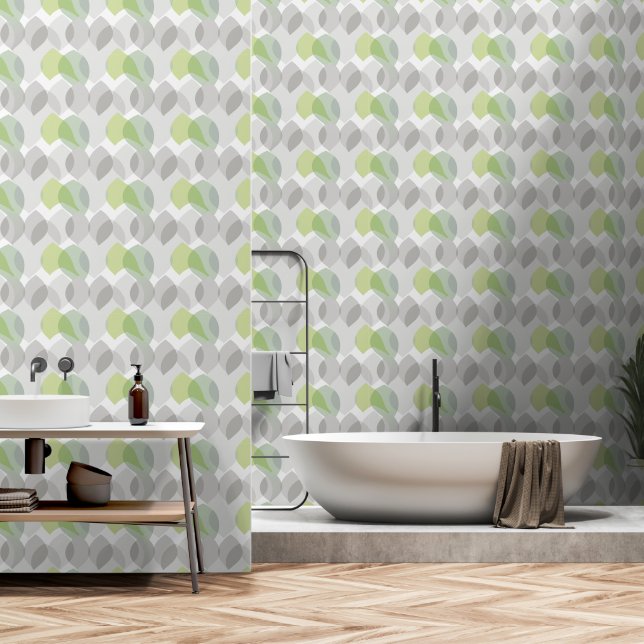 Modernes, elegantes, abstraktes Design Tapete (Badezimmer)