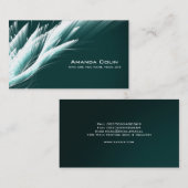 Modernes elegantes abstraktes glattes Geschäft Visitenkarte (Vorne/Hinten)