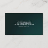 Modernes elegantes abstraktes glattes Geschäft Visitenkarte (Rückseite)