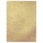 Modernes, elegantes Abstraktes Gold Klemmbrett (Rückseite)