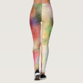 Modernes elegantes Abstraktes Kunstdesign Leggings (Rückseite)