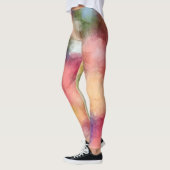 Modernes elegantes Abstraktes Kunstdesign Leggings (Links)