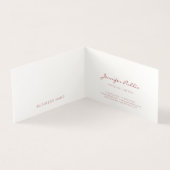 Modernes, elegantes Abstraktes Vorlagenhandbuch Visitenkarten (Innenseite)