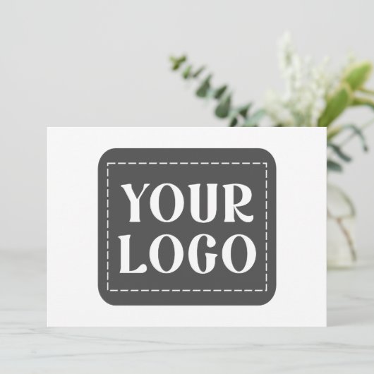 Modernes, elegantes, anspruchsvolles und anpassbar dankeskarte (Stehend Vorderseite)