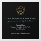 Modernes elegantes Aquamarines Logo für ein benutz Fensteraufkleber (Blatt)