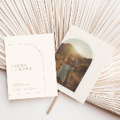 Modernes elegantes Arch-Foto Save the Date