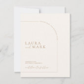 Modernes elegantes Arch-Foto Save the Date (Vorderseite)