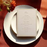Modernes elegantes armenisches CrossWedding Menu
