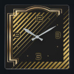 Modernes, elegantes Art Deco Quadratische Wanduhr<br><div class="desc">Großartiges Uhrendesign. Du wirst es wie andere Liebe bekommen. Sie können dieses Design auch für andere Produkte verwenden,  die Sie mögen,  oder Ihren Text anpassen und hinzufügen. Folgen Sie mir für mehr. Vielen Dank. Ich wünsche Ihnen einen schönen Tag.</div>