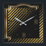 Modernes, elegantes Art Deco Quadratische Wanduhr<br><div class="desc">Großartiges Uhrendesign. Du wirst es wie andere Liebe bekommen. Sie können dieses Design auch für andere Produkte verwenden,  die Sie mögen,  oder Ihren Text anpassen und hinzufügen. Folgen Sie mir für mehr. Vielen Dank. Ich wünsche Ihnen einen schönen Tag.</div>