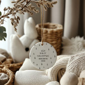 Modernes, elegantes Baby First Weihnachten Keramik Ornament
