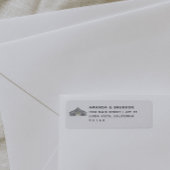 Modernes Elegantes Barnrücksendelabel