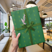 Modernes elegantes Baummuster-Papier Geschenkpapier