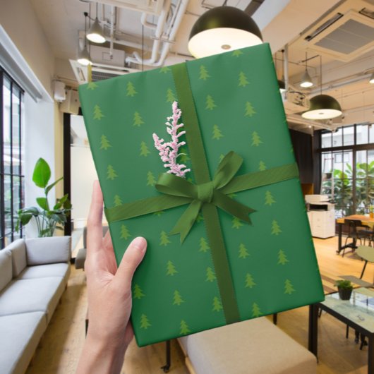 Modernes elegantes Baummuster-Papier Geschenkpapier