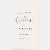 Modernes, elegantes, Beige-Weiß-Transparentes, Skr Acrylschild (Winkel)