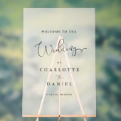 Modernes, elegantes, Beige-Weiß-Transparentes, Skr Acrylschild (Neutral)