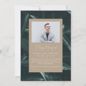 Modernes, elegantes Beileid Trauer Erinnerung Foto (Vorderseite)