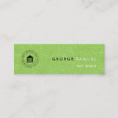 Modernes, elegantes, benutzerdefiniertes Firmenlog Mini Visitenkarte (Vorderseite)