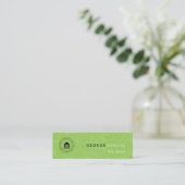 Modernes, elegantes, benutzerdefiniertes Firmenlog Mini Visitenkarte (Stehend Vorderseite)