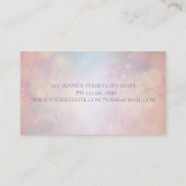 Modernes Elegantes Beruflich Bokeh Visitenkarte (Rückseite)