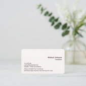 Modernes elegantes Beruflich-braunes Muster-Chic Visitenkarte (Stehend Vorderseite)