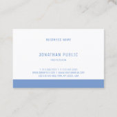 Modernes, elegantes, Berufliches Blaues Template Visitenkarte (Rückseite)