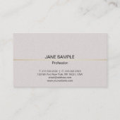 Modernes Elegantes Berufliches Design Visitenkarte (Rückseite)