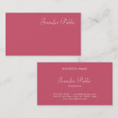 Modernes elegantes, Berufliches Minimalistisches D Visitenkarte (Vorne/Hinten)