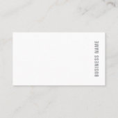 Modernes, elegantes, Berufliches Minimalistisches  Visitenkarte (Rückseite)