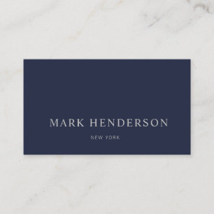 Modernes, elegantes Berufliches Navy Blue Visitenkarte