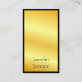 Modernes, elegantes Berufliches Template in Gold-L Visitenkarte (Vorderseite)