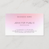 Modernes, elegantes Berufliches Template Visitenkarte (Rückseite)