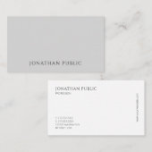 Modernes, elegantes Berufliches Top Visitenkarte (Vorne/Hinten)