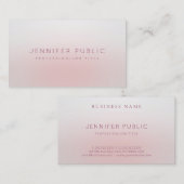 Modernes, elegantes Berufliches und schlichtes Tem Visitenkarte (Vorne/Hinten)