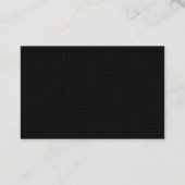 Modernes elegantes Berufliches Weiß-Quadrat-Muster Visitenkarte (Rückseite)
