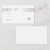 Modernes elegantes bezauberndes visitenkarte (Vorne/Hinten)